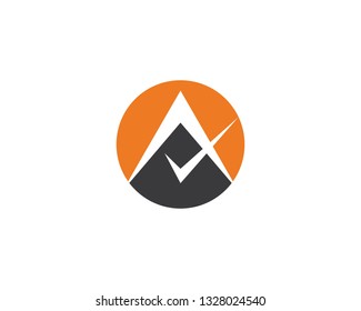 A letter logo vector icon