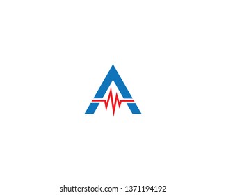 A letter logo vector icon