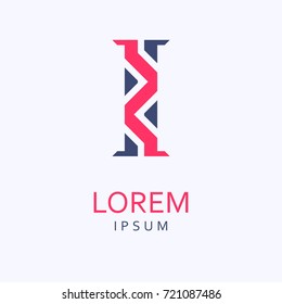 I Letter Logo. Vector Icon