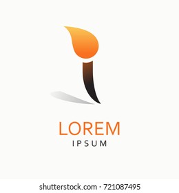 I Letter Logo. Vector Icon