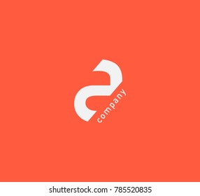 A Letter logo vector icon.