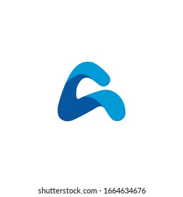 Letter A logo vector icon download template