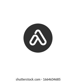 Plantilla de descarga de iconos vectoriales de logotipo Carta A