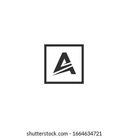Letter A logo vector icon download template