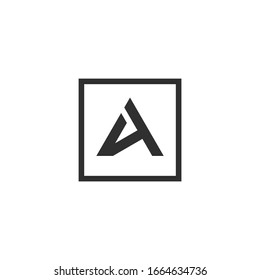 Letter A logo vector icon download template