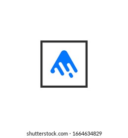 Letter A logo vector icon download template