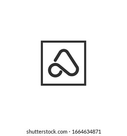 Plantilla de descarga de iconos vectoriales de logotipo Carta A