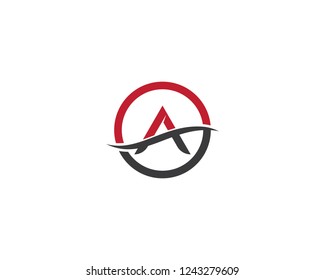 A letter logo vector icon illustration