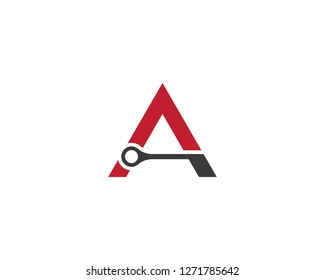 A letter logo vector icon illustration