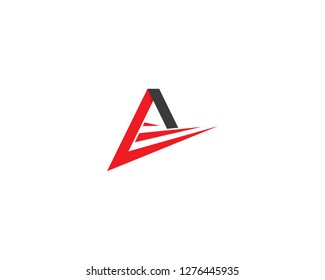 A letter logo vector icon illustration
