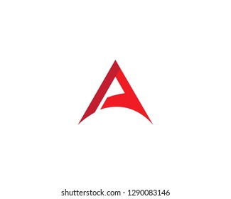 A letter logo vector icon illustration