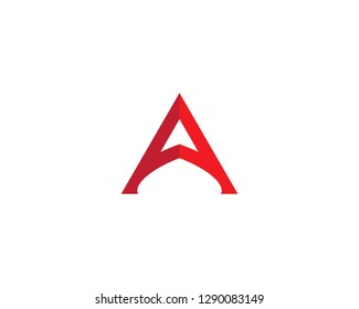 A letter logo vector icon illustration