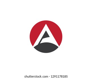 A letter logo vector icon illustration