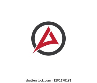 A letter logo vector icon illustration