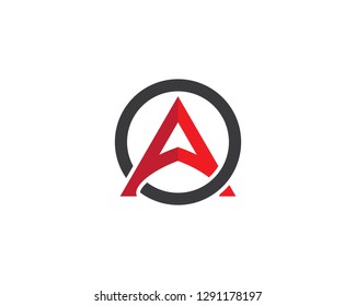A letter logo vector icon illustration