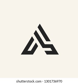 A letter logo vector icon illustration