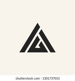 A letter logo vector icon illustration