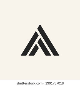 A letter logo vector icon illustration