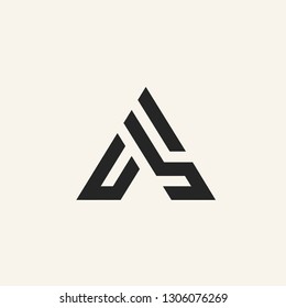 A letter logo vector icon illustration