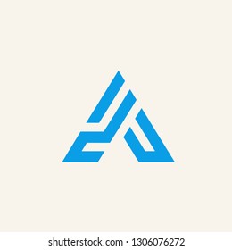 A letter logo vector icon illustration
