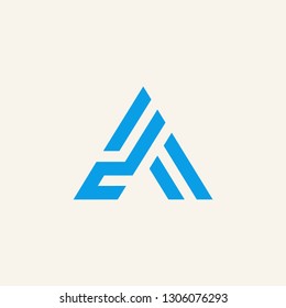 A letter logo vector icon illustration