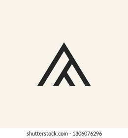 A letter logo vector icon illustration