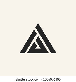 A letter logo vector icon illustration