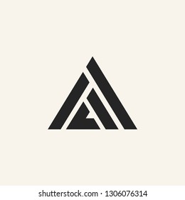 A letter logo vector icon illustration