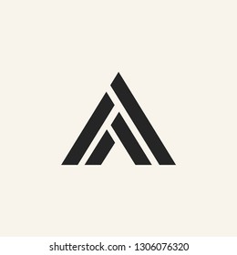 A letter logo vector icon illustration