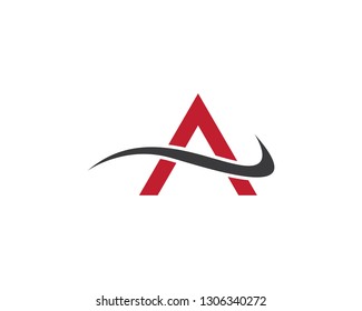 A letter logo vector icon illustration