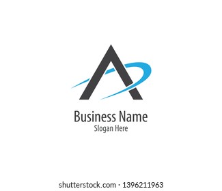 A letter logo vector icon illustration