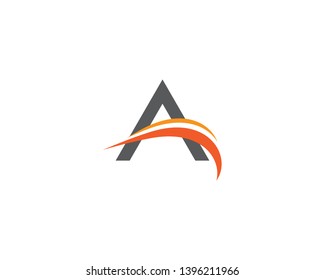 A letter logo vector icon illustration