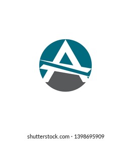 A letter logo vector icon illustration