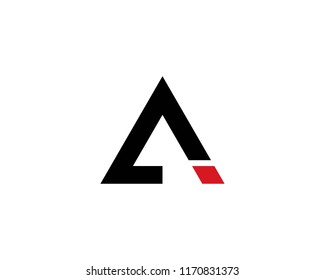 A letter logo vector icon template