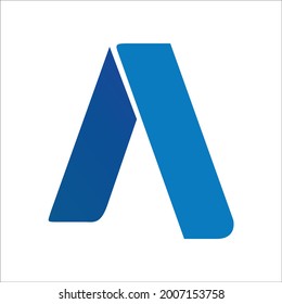 Ilustración vectorial del logotipo de la letra A 