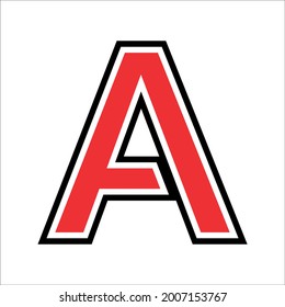 Letter A logo vector illustration 