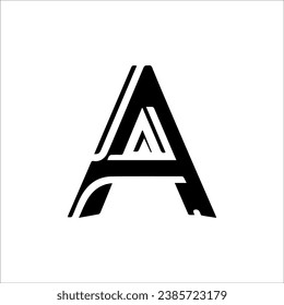 a letter logo vector illustration