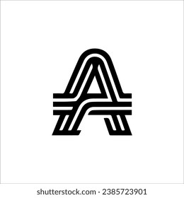 a letter logo vector illustration
