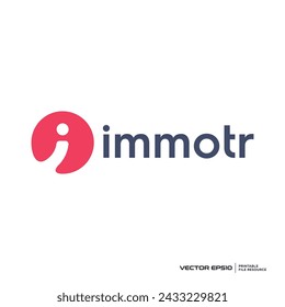 Letter i logo vector illustration