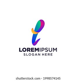 Letter i logo vector illustration, Design inspiration. Colorful icons