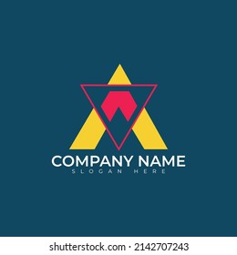 A letter logo vector illustration design