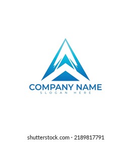 A letter logo vector illustration design