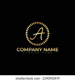 A letter logo vector illustration design 