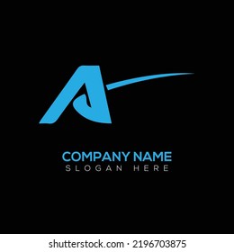 A letter  logo vector illustration design 