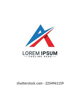 A letter logo vector illustration design 