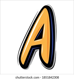 Letter A logo. Vector illustration. EPS 10