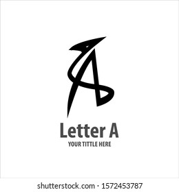 letter a logo vector ilustration