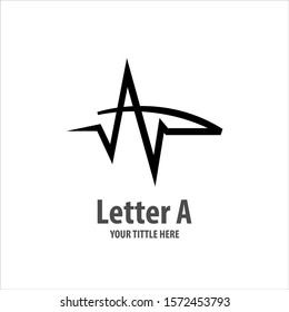 letter a logo vector ilustration