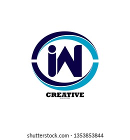letter logo vector IW template