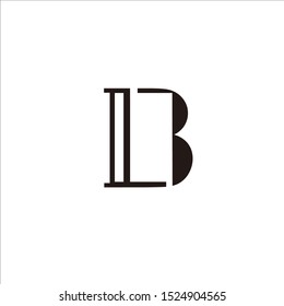LETTER LOGO VECTOR L, B FOR BRANDS AND COMPANIES